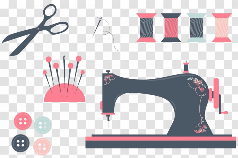 Sewing Machines Textile Pattern - Tree - Heart Transparent PNG