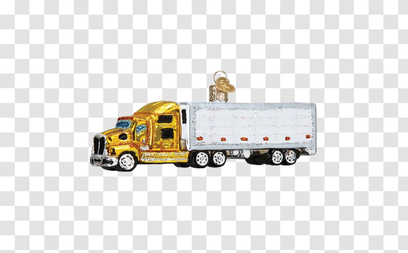 Semi-trailer Truck Christmas Ornament Car - Driving Transparent PNG