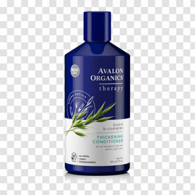 Avalon Organics Biotin B-Complex Thickening Shampoo Therapy Tea Tree Mint Treatment Conditioner - B Vitamins Transparent PNG