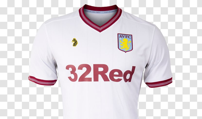Sports Fan Jersey T-shirt Logo Sleeve - Aston Birmingham England Transparent PNG