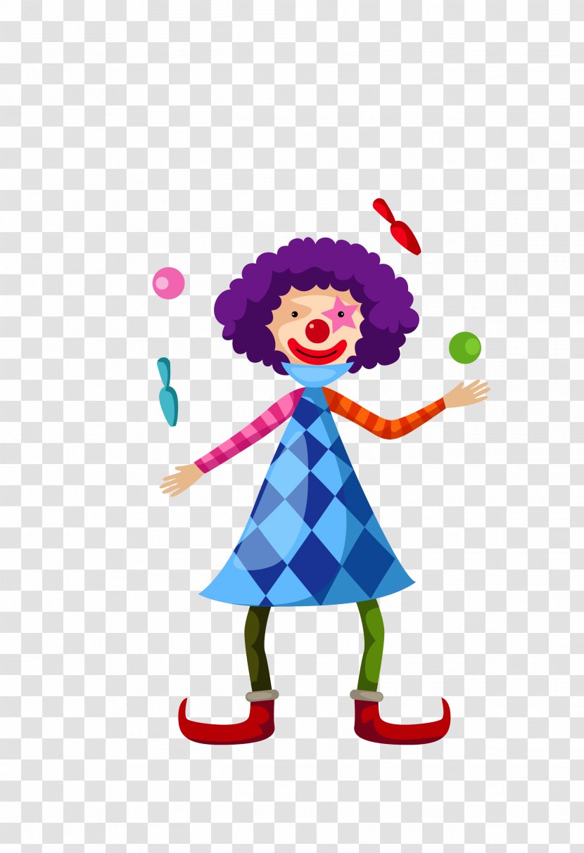Clown Juggling Cartoon - Photography - Vector Color Transparent PNG