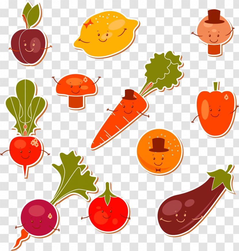 Tomato Fruit Clip Art - Vegetable - Vector Cute Vegetables Pattern Transparent PNG