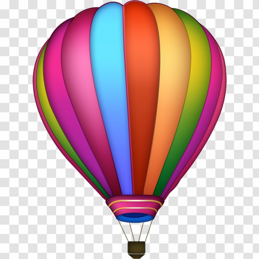 Hot Air Balloon Clip Art - Coreldraw Transparent PNG