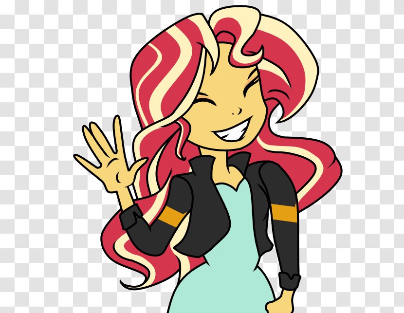 Sunset Shimmer La Pasa Clip Art Cartoon Character - Tree - Red Transparent PNG