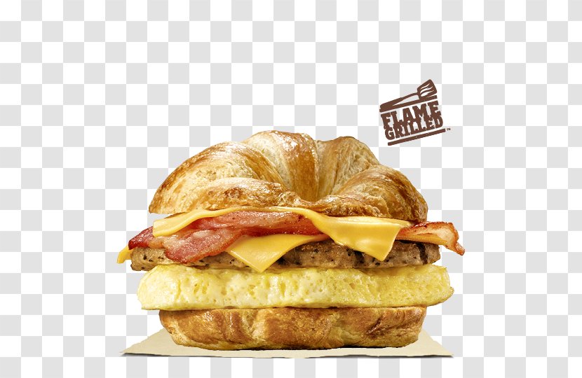Breakfast Sandwich Hamburger Bacon Croissant - Egg Transparent PNG