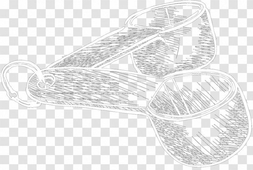 Shoe Sketch Product Design Black & White - Drawing - M Line Transparent PNG