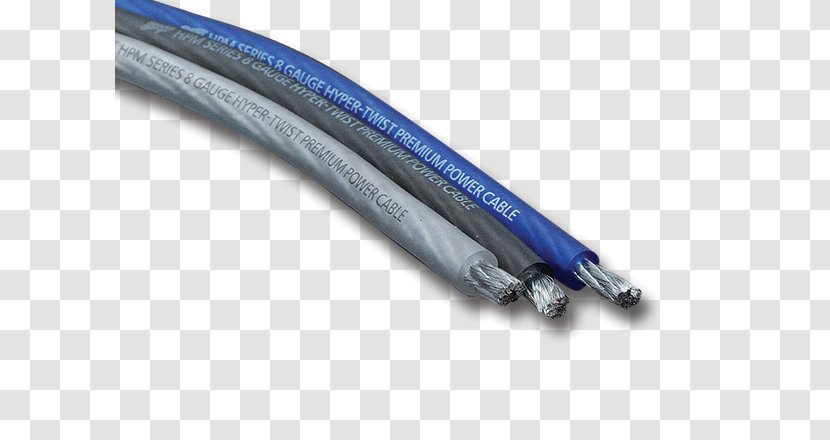 Blue Loudspeaker Electrical Cable Subwoofer Wire - Power Transparent PNG