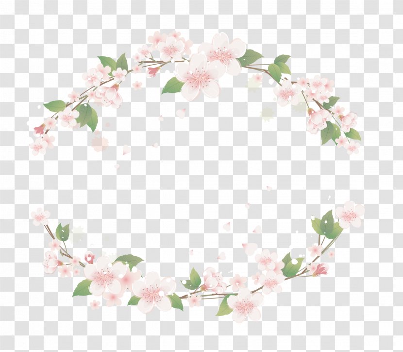 Floral Design Symmetry Textile Flower Pattern - Pink Flowers - Vector Box Transparent PNG