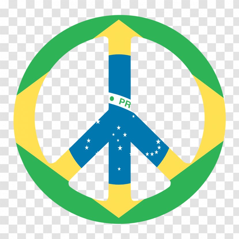 Flag Of Brazil Peace Symbols Clip Art - Logo - Vector Transparent PNG