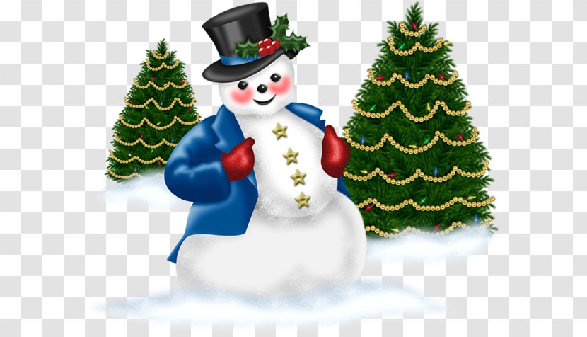 Snowman Christmas Clip Art - Pine Family - In The Snow Transparent PNG