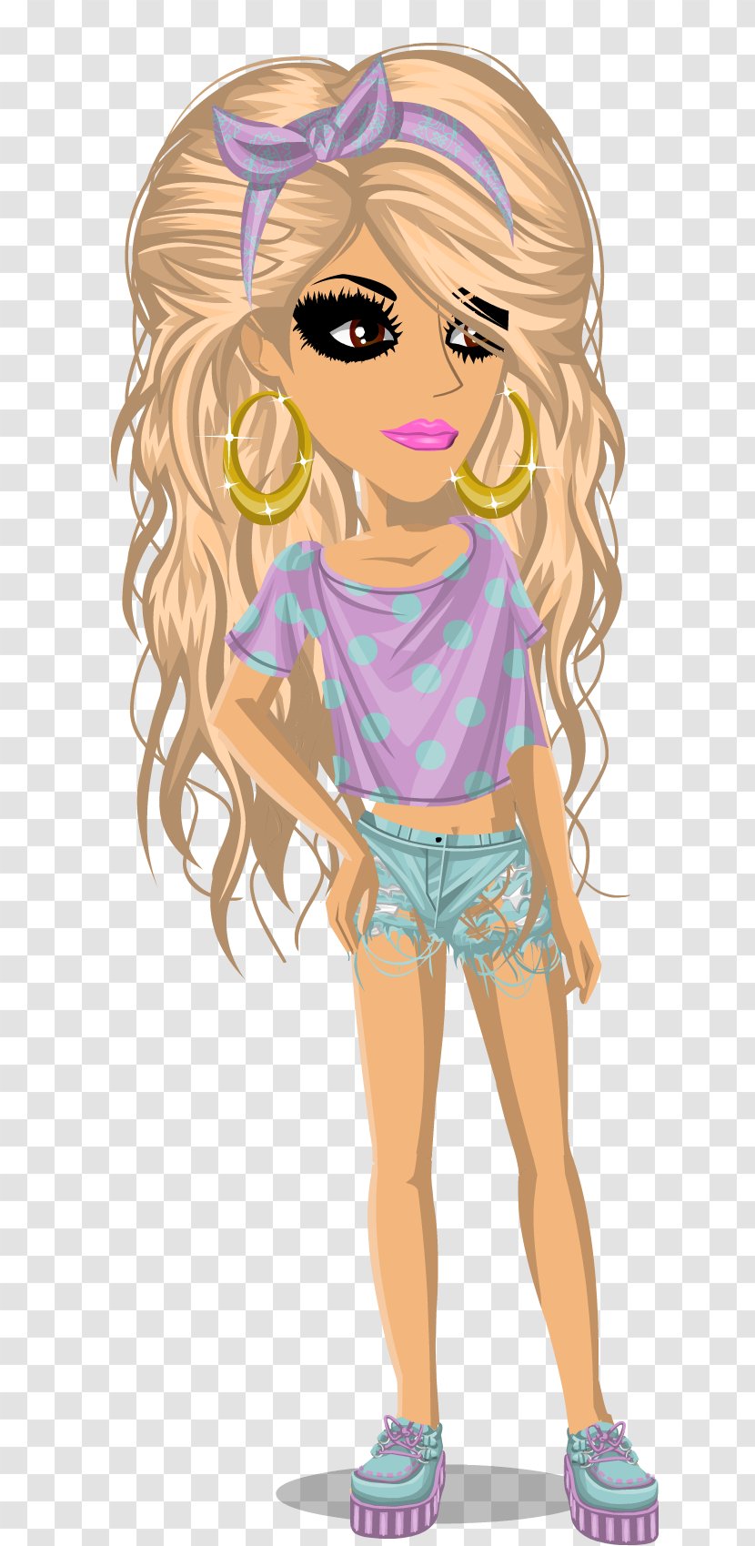 MovieStarPlanet Character Long Hair Fiction - Silhouette - Pinger Transparent PNG