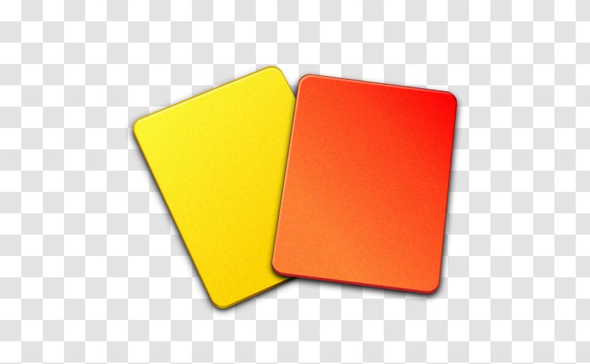 Material Yellow Orange - Atm Card - Referee Cards Transparent PNG