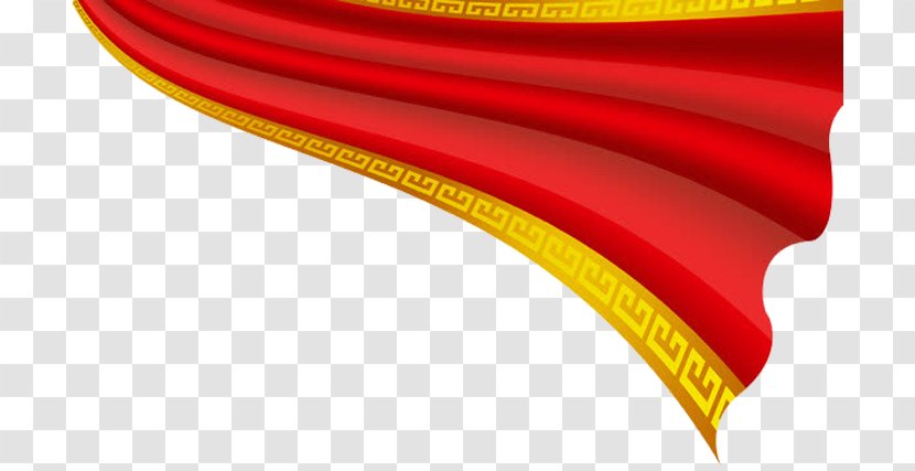 Yellow Red Ribbon Transparent PNG