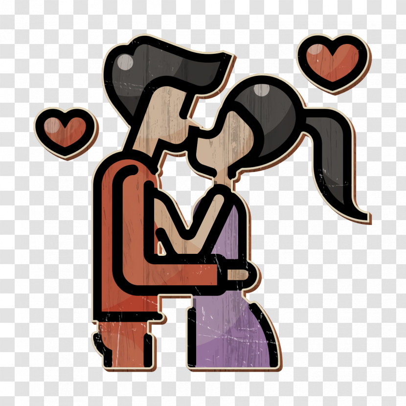 Kiss Icon Romantic Love Icon Transparent PNG