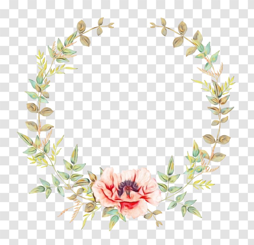 Floral Design Wreath Flower Crown Wedding Invitation - Rose Transparent PNG