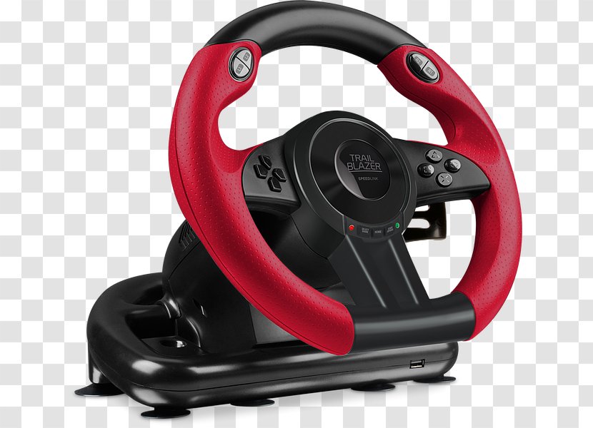 Racing Wheel Speedlink TRAILBLAZER Motor Vehicle Steering Wheels PlayStation 3 4 - Bk Transparent PNG