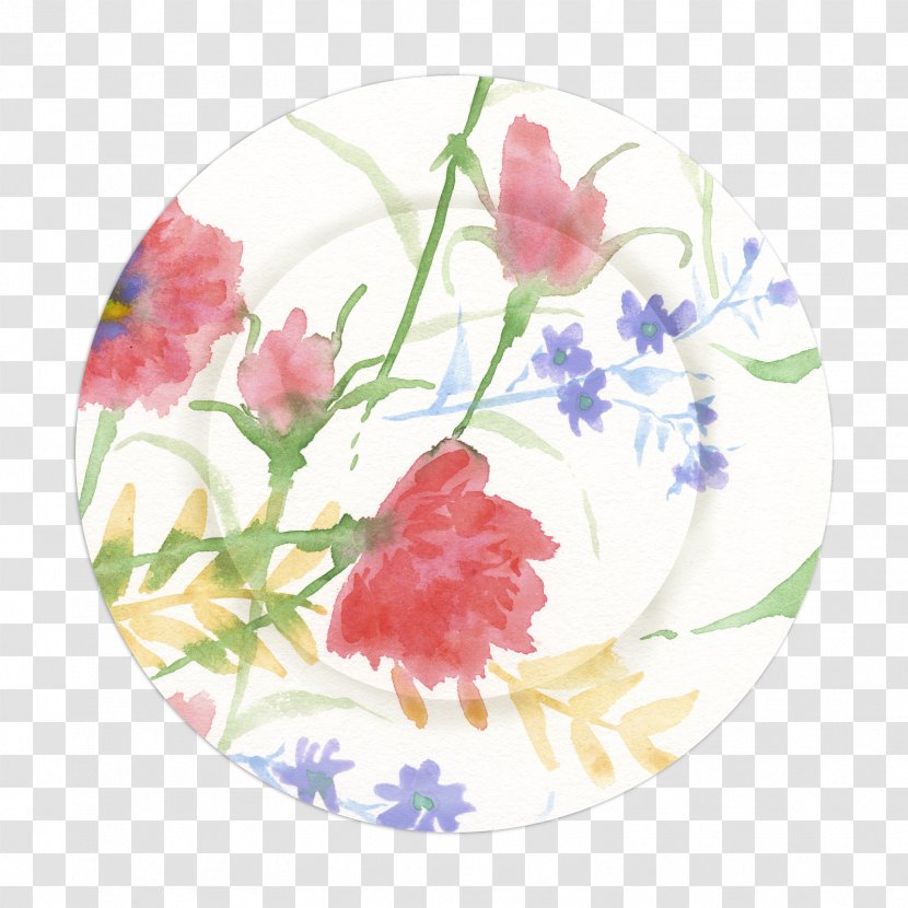 Floral Design - Tableware Transparent PNG