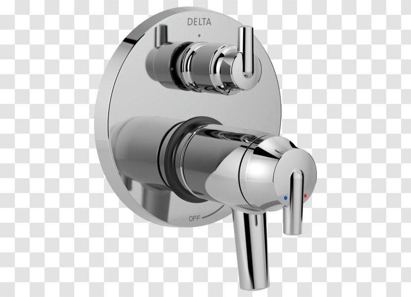 Shower Tap Bathtub Pressure-balanced Valve Thermostatic Mixing - Hardware Accessory Transparent PNG