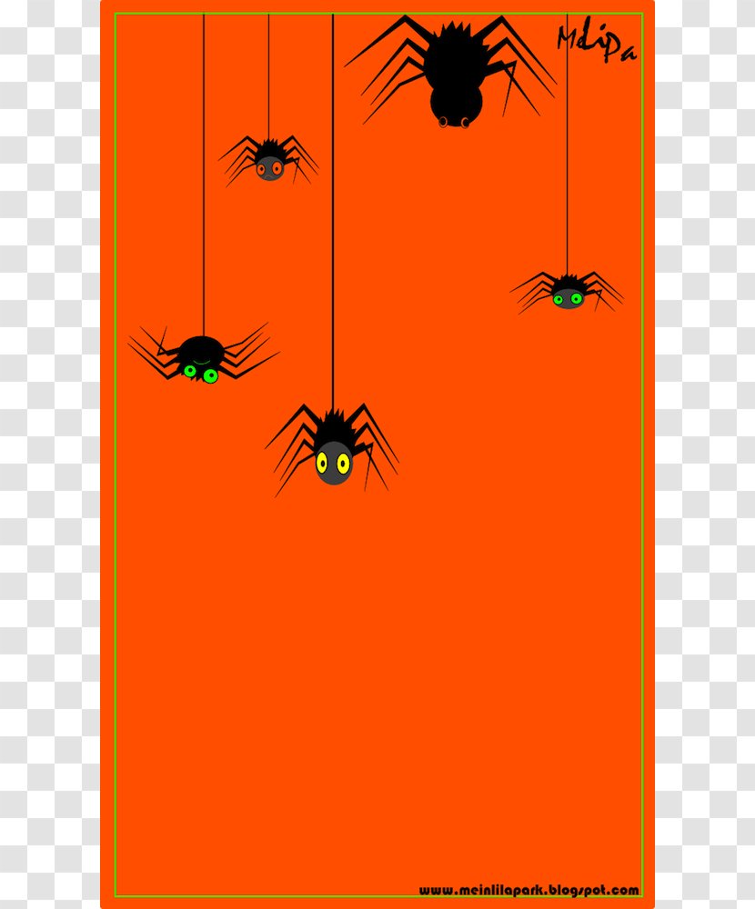 Spider Halloween Desktop Wallpaper Clip Art - Yellow - Backdrop Cliparts Transparent PNG