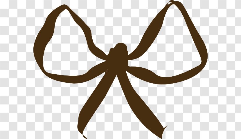 Brown Ribbon Bow And Arrow Clip Art - Invertebrate Transparent PNG