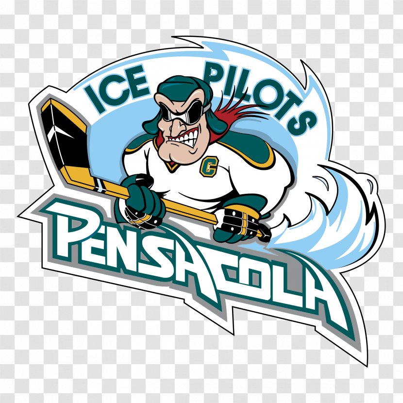 Pensacola Ice Pilots Flyers ECHL Logo Hockey - Field Transparent PNG