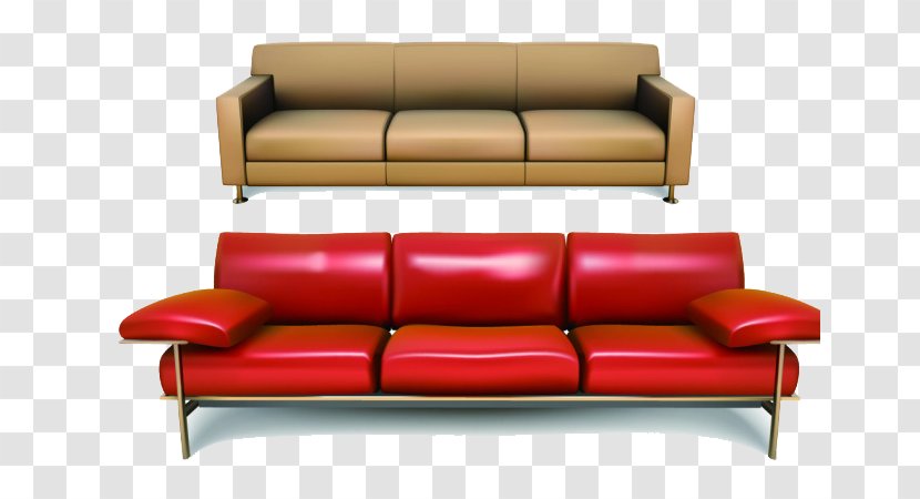 Couch Furniture Living Room - Table - Office Leather Sofa Transparent PNG