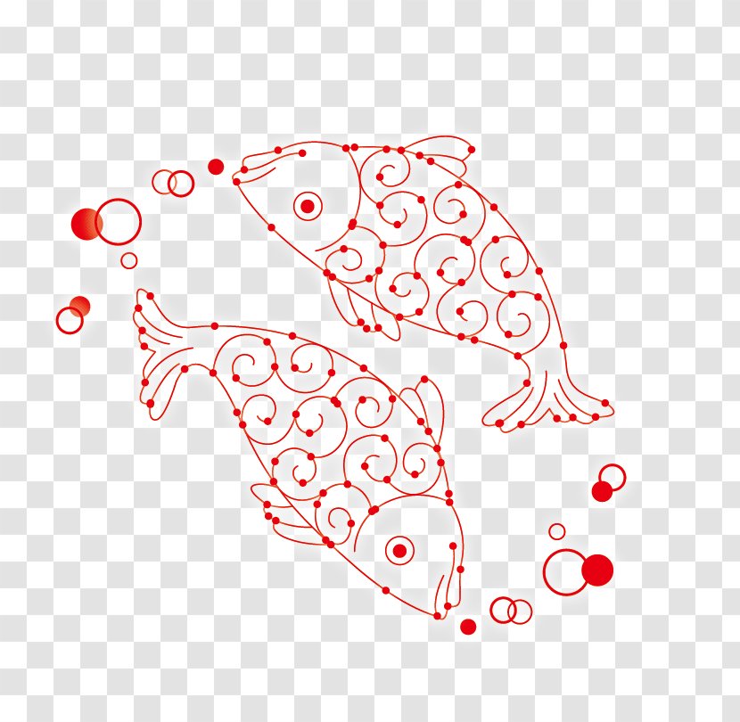 Pisces Constellation - Watercolor Transparent PNG