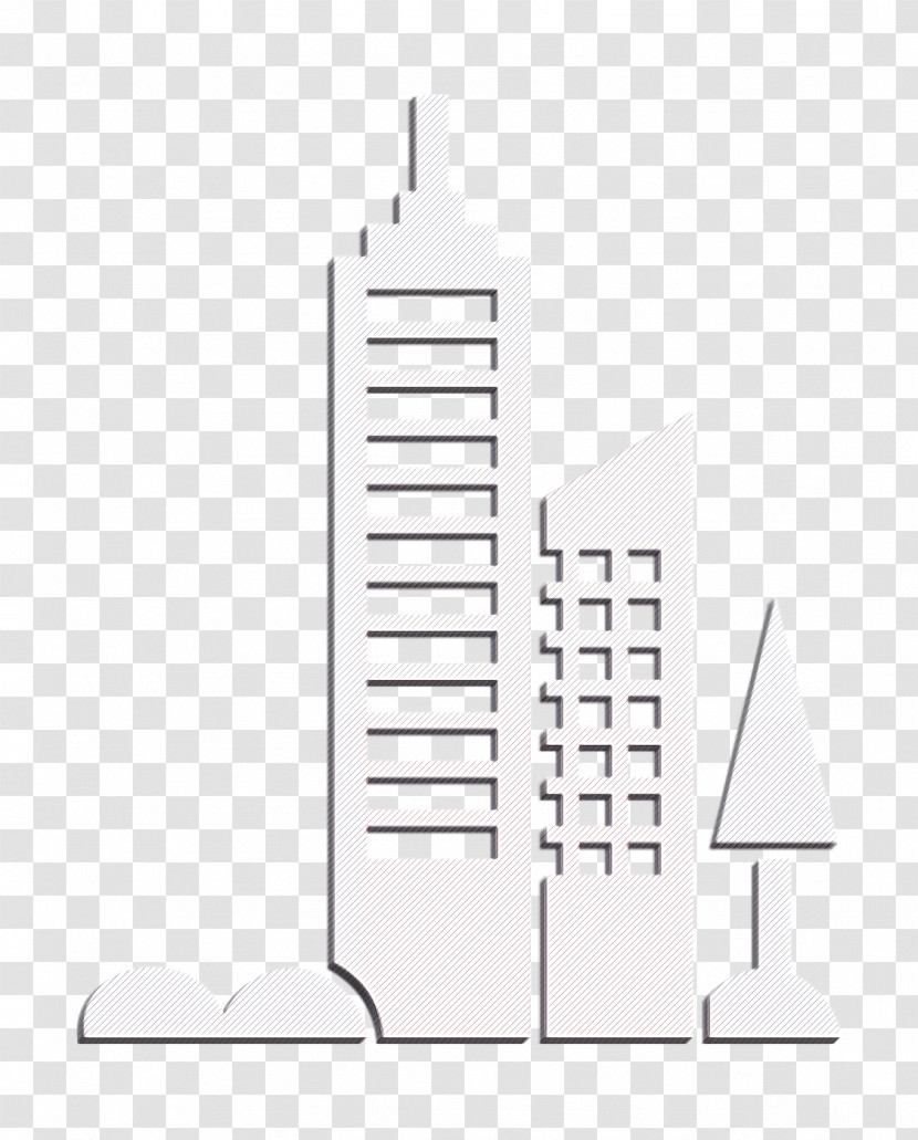 City Towers View Icon Modern Icon City Set Icon Transparent PNG