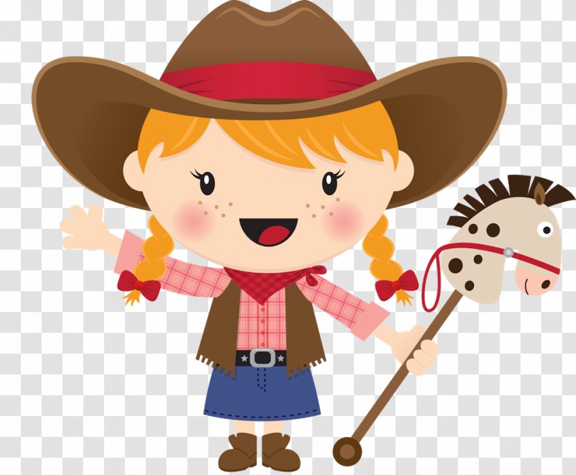 American Frontier Cowboy Clip Art - Watercolor - Baby Transparent PNG