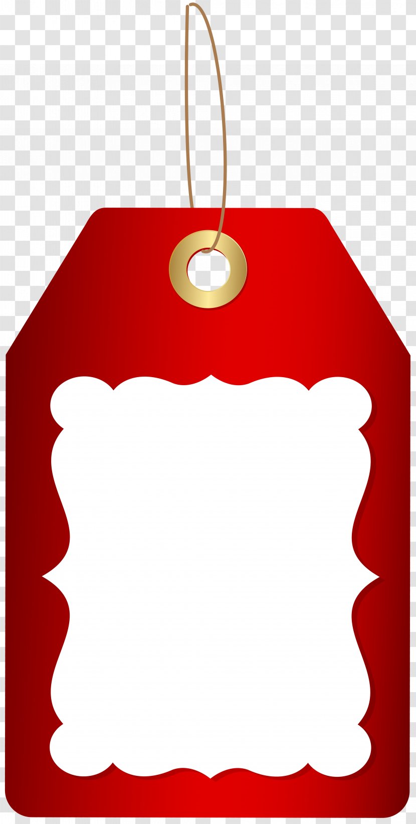 Tag Clip Art - Pattern - Red Deco Price Image Transparent PNG