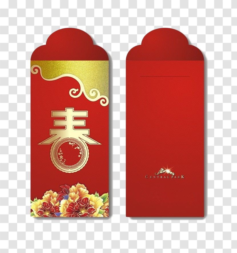Red Envelope Chinese New Year Lunar Traditional Holidays - Oudejaarsdag Van De Maankalender - Envelopes Creative Buckle Free Transparent PNG