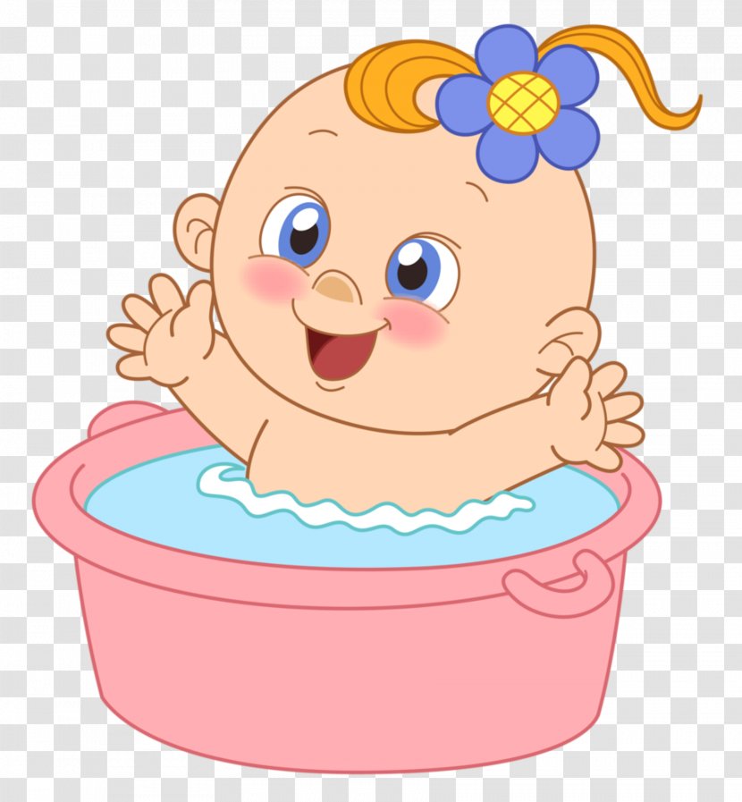 Infant Child Bathing Bathtub Clip Art - Silhouette - Baby Transparent PNG