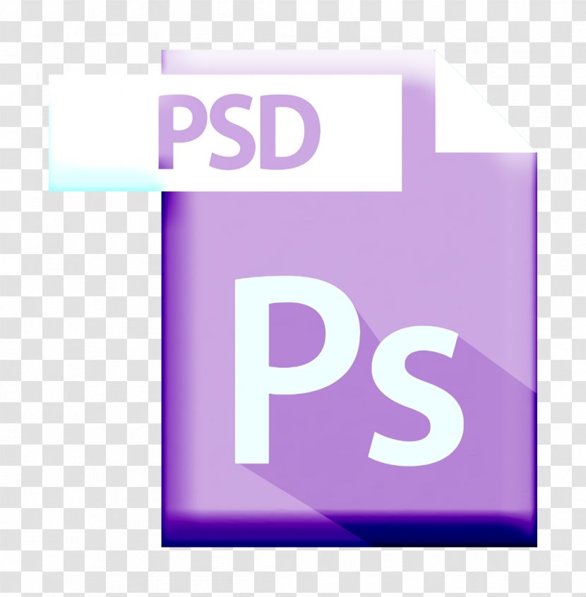 Extention Icon File Format Psd - Purple - Logo Electric Blue Transparent PNG