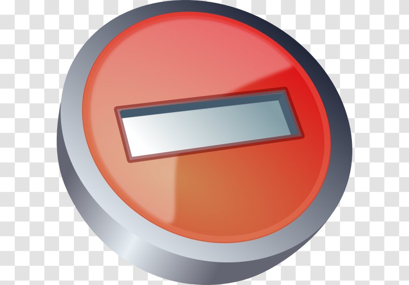 Clip Art - Orange - Button Transparent PNG