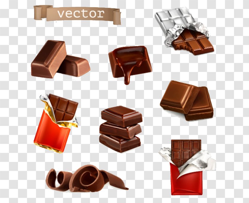 Chocolate Bar Illustration - Multi-element Transparent PNG