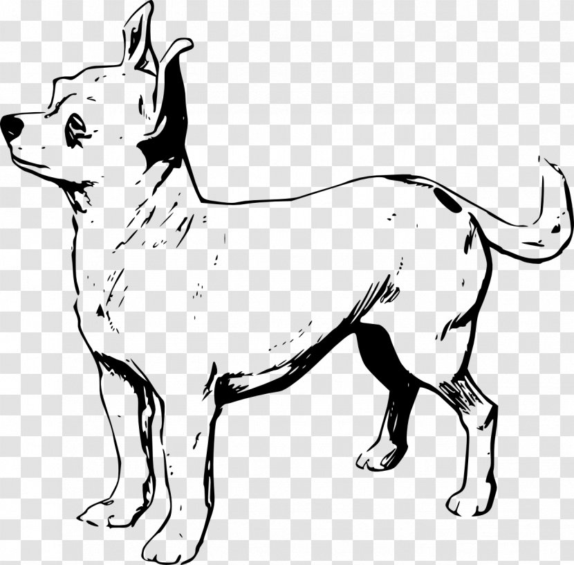 Chihuahua Puppy Line Art Drawing Clip - Wikimedia Commons Transparent PNG