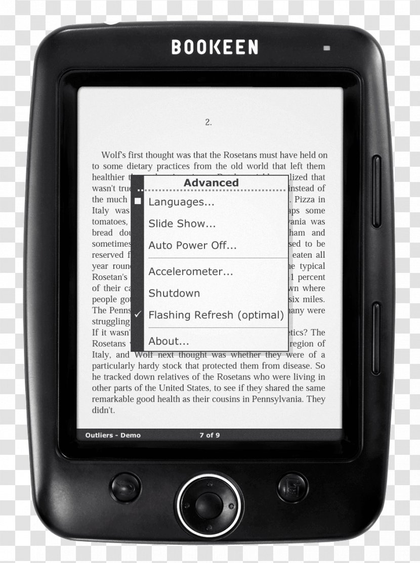 Feature Phone Comparison Of E-readers Sony Reader Bookeen - Technology - Book Transparent PNG