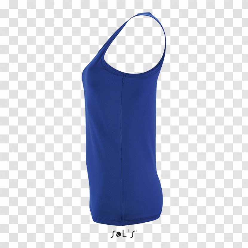 T-shirt Clothing Sizes Принт Sleeveless Shirt - Electric Blue - Tank Top Transparent PNG