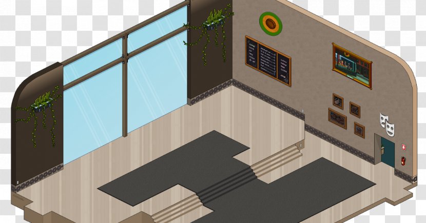 Habbo Cafe Chit Chat City Game Hotel - Architecture - Building Transparent PNG