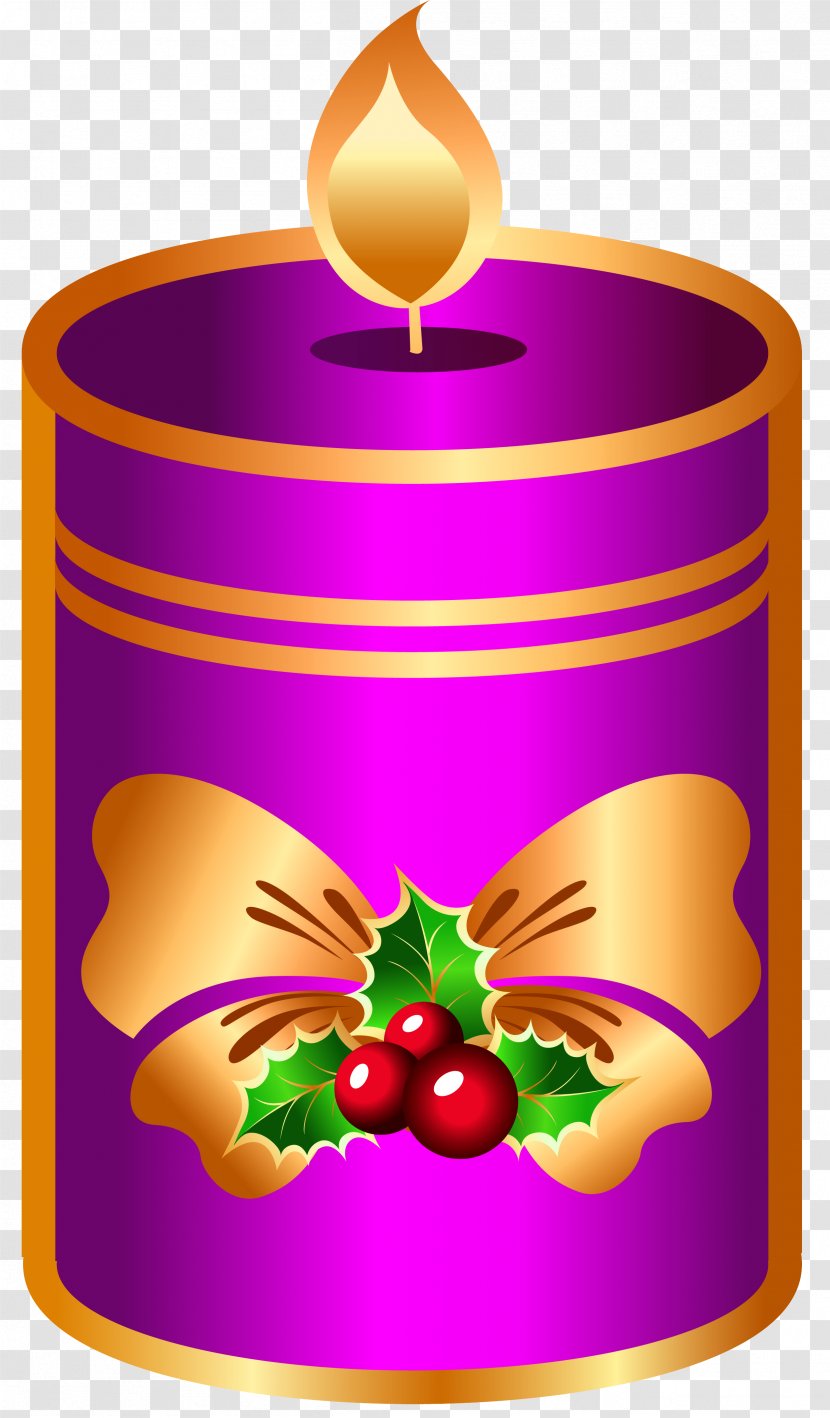 Christmas Ornament Fruit Clip Art - Candle Number Transparent PNG
