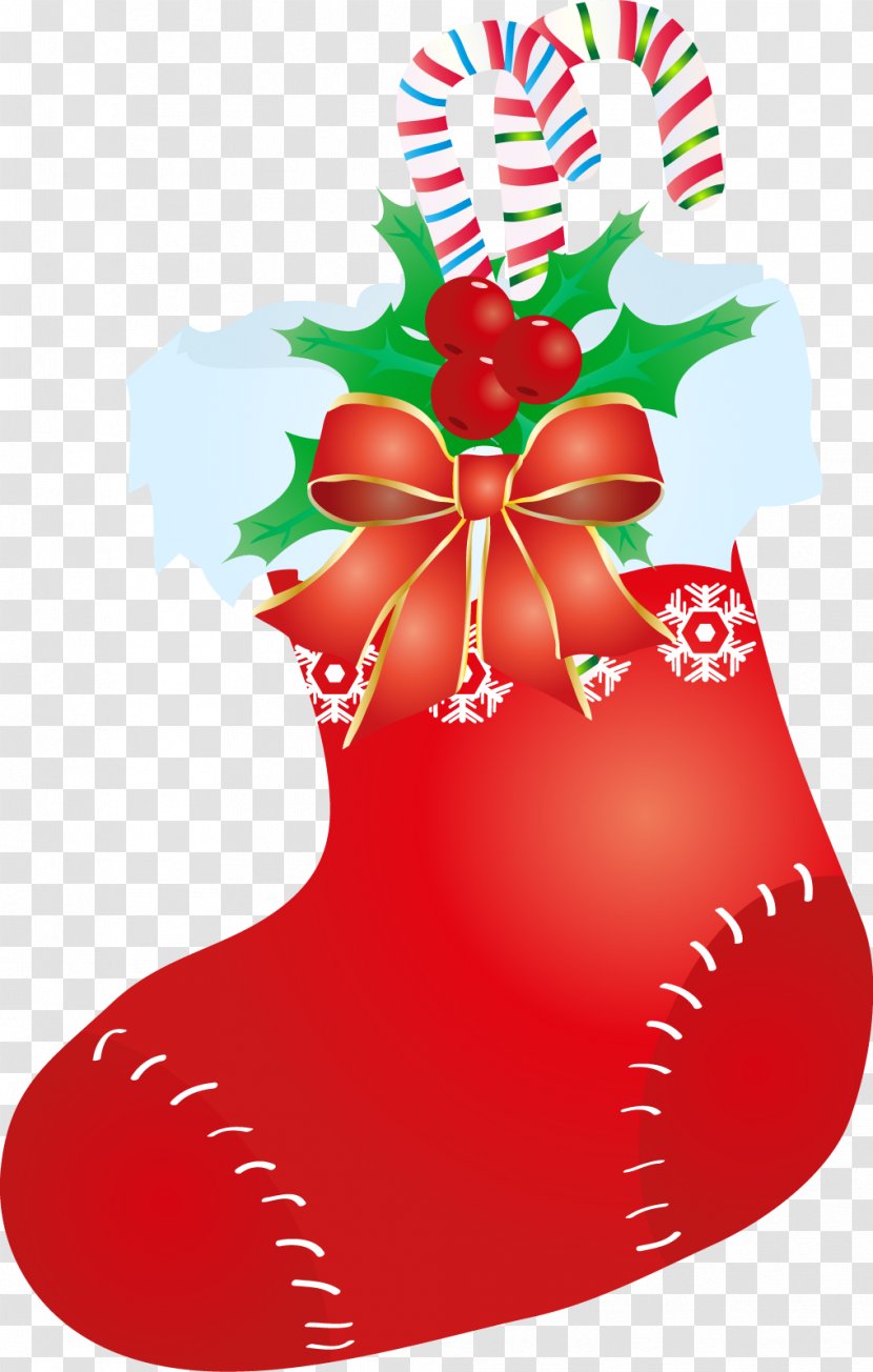 Vector Material Christmas Socks - Clip Art - Holiday Transparent PNG