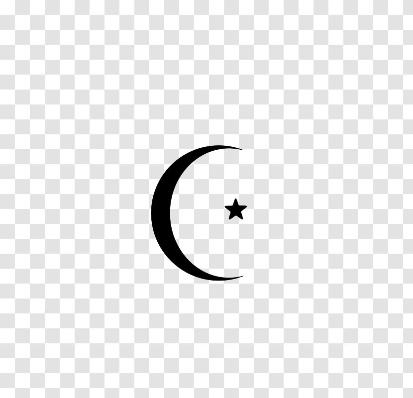 Star And Crescent Moon Lunar Phase - Islam Transparent PNG
