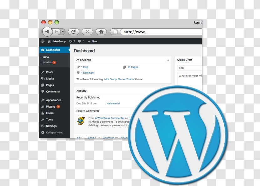 Website Development WordPress Responsive Web Design - Corporate Identity Kit Transparent PNG