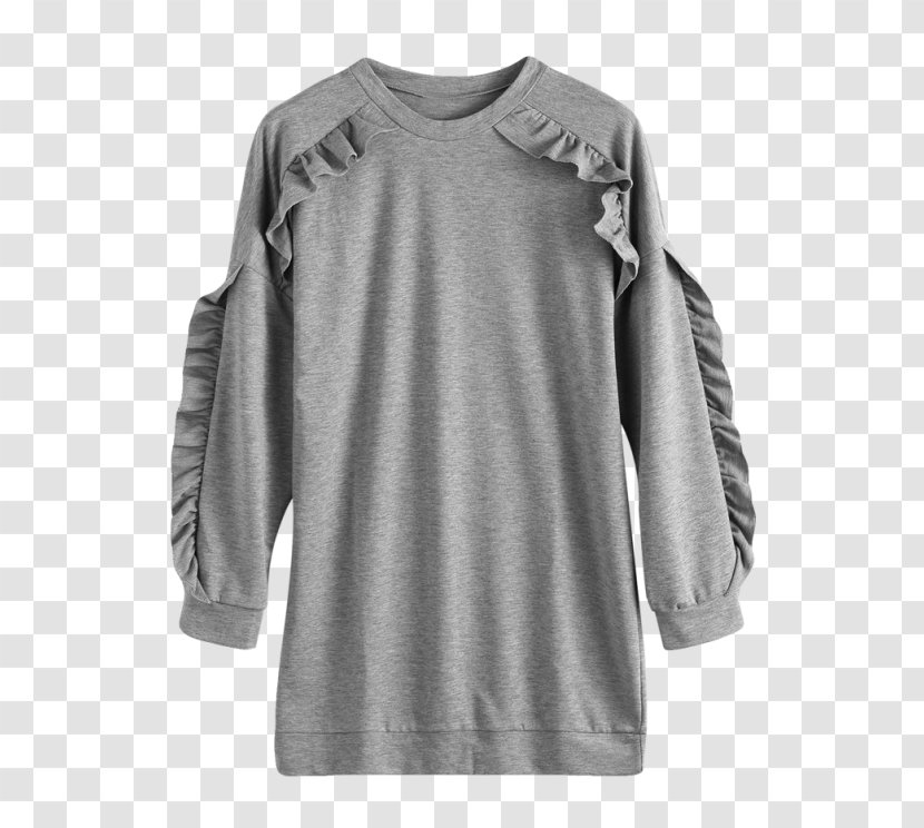 Long-sleeved T-shirt Shoulder - Sleeve Transparent PNG