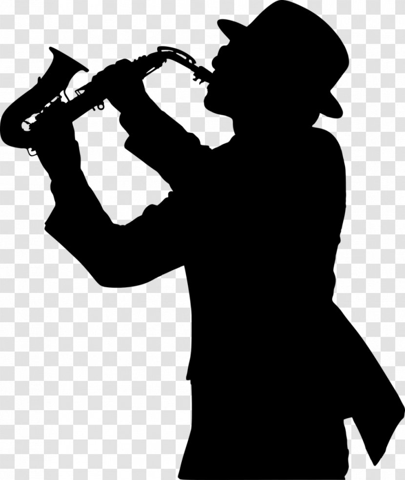 Saxophone Musical Instruments Silhouette Jazz Musician - Tree - Clip Art Transparent PNG