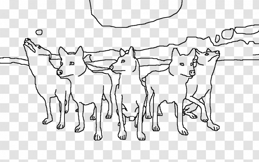 WolfQuest Pack Hunter Coloring Book Dog - Cartoon Transparent PNG