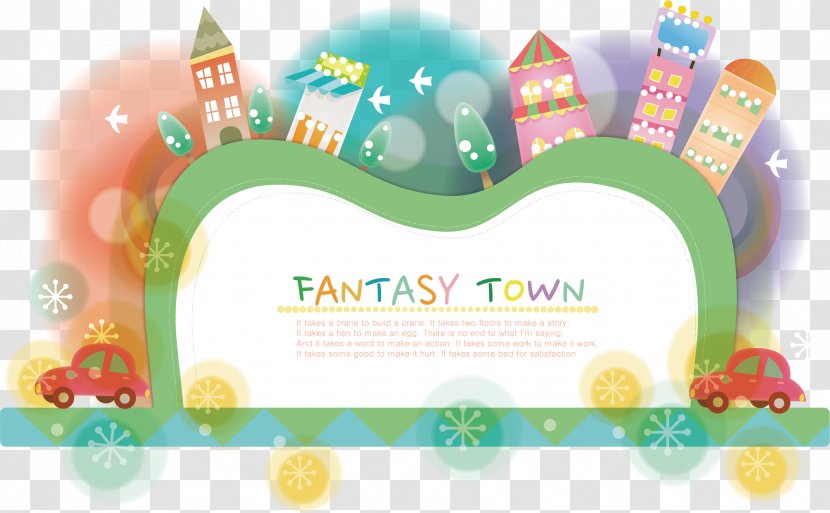 Illustration - Party Supply - Dream Town Vector Transparent PNG