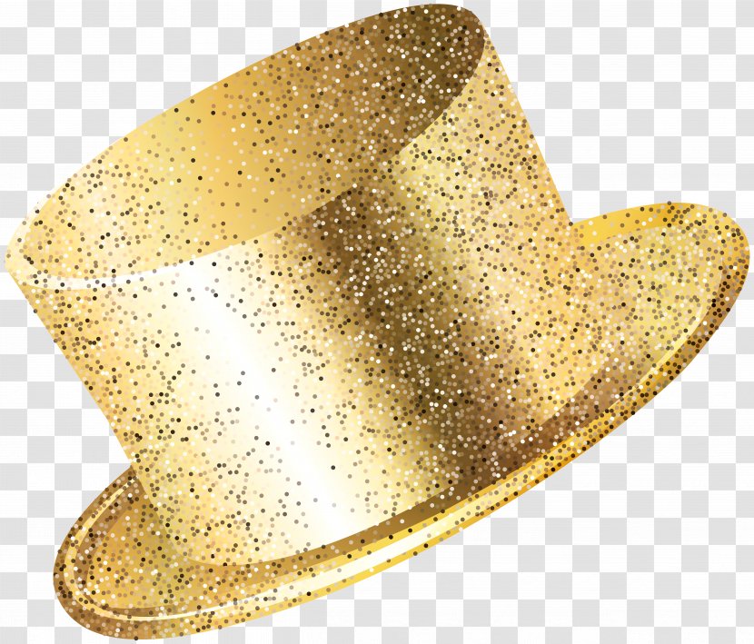 New Year Party Hat Gold Clip Art Image - S Eve - Birthday Transparent PNG