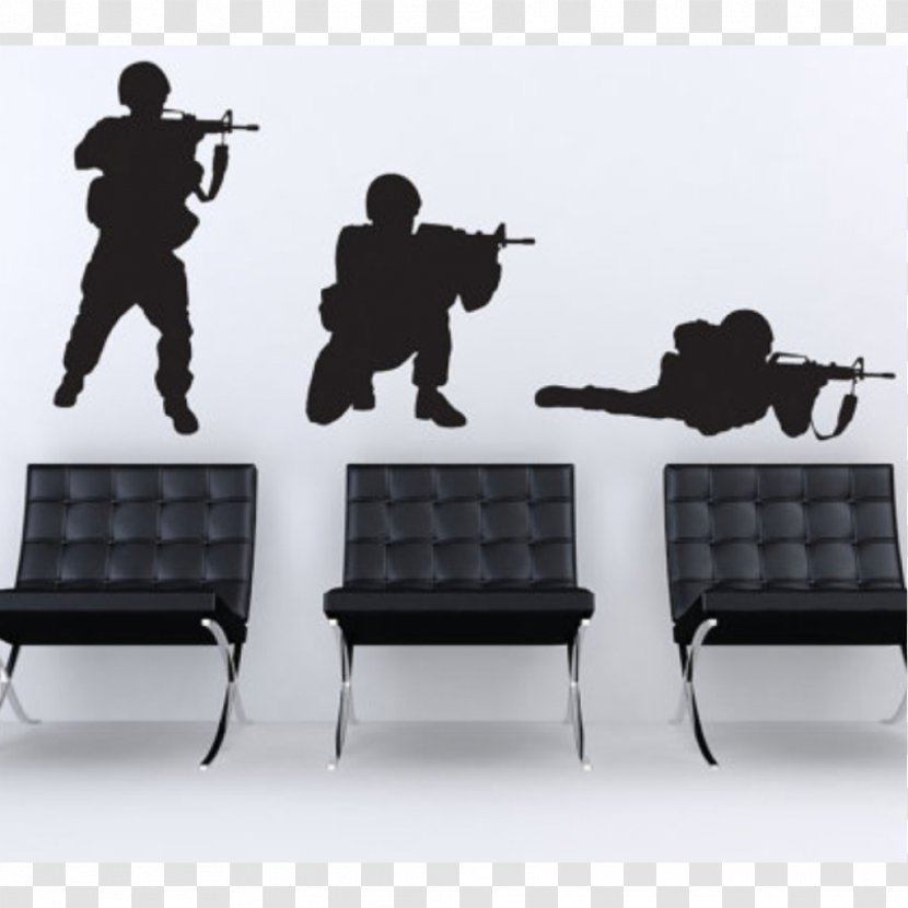 Soldier Military Silhouette - Hardware - Wall Decal Transparent PNG