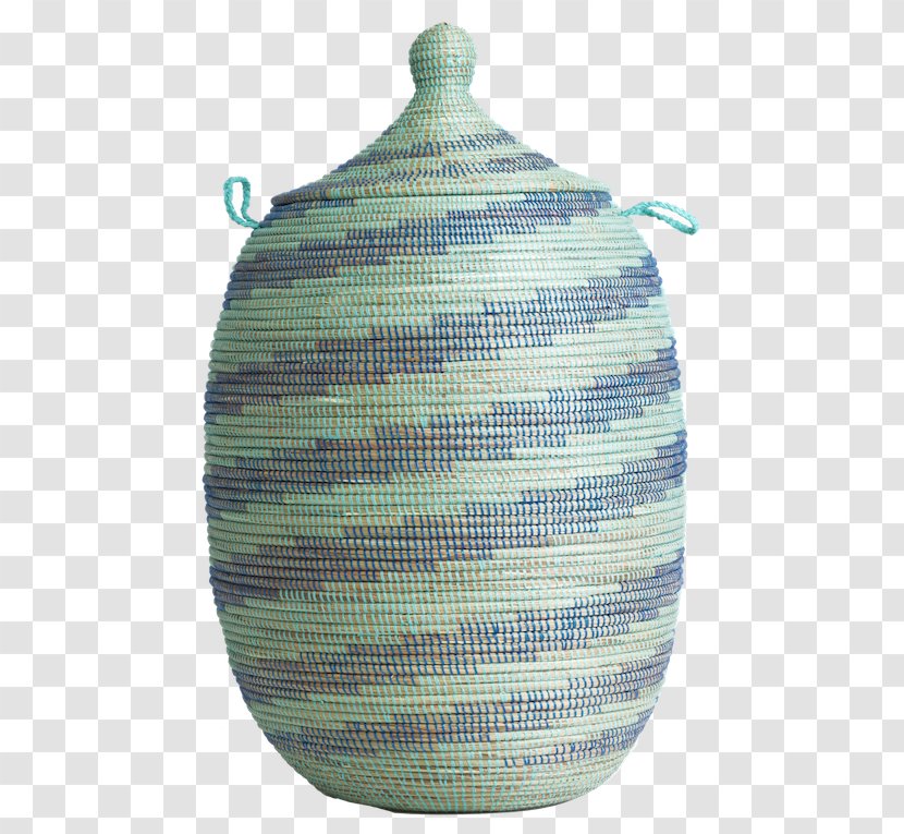 Blue Basket Turquoise Aqua Senegal - Storage Transparent PNG